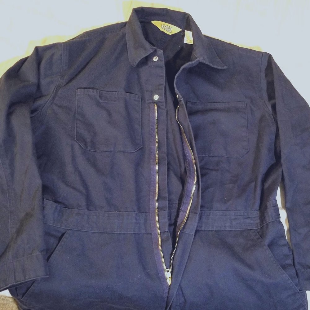 C.E. Schmidt Men's Long-Sleeve Coveralls Navy Blue